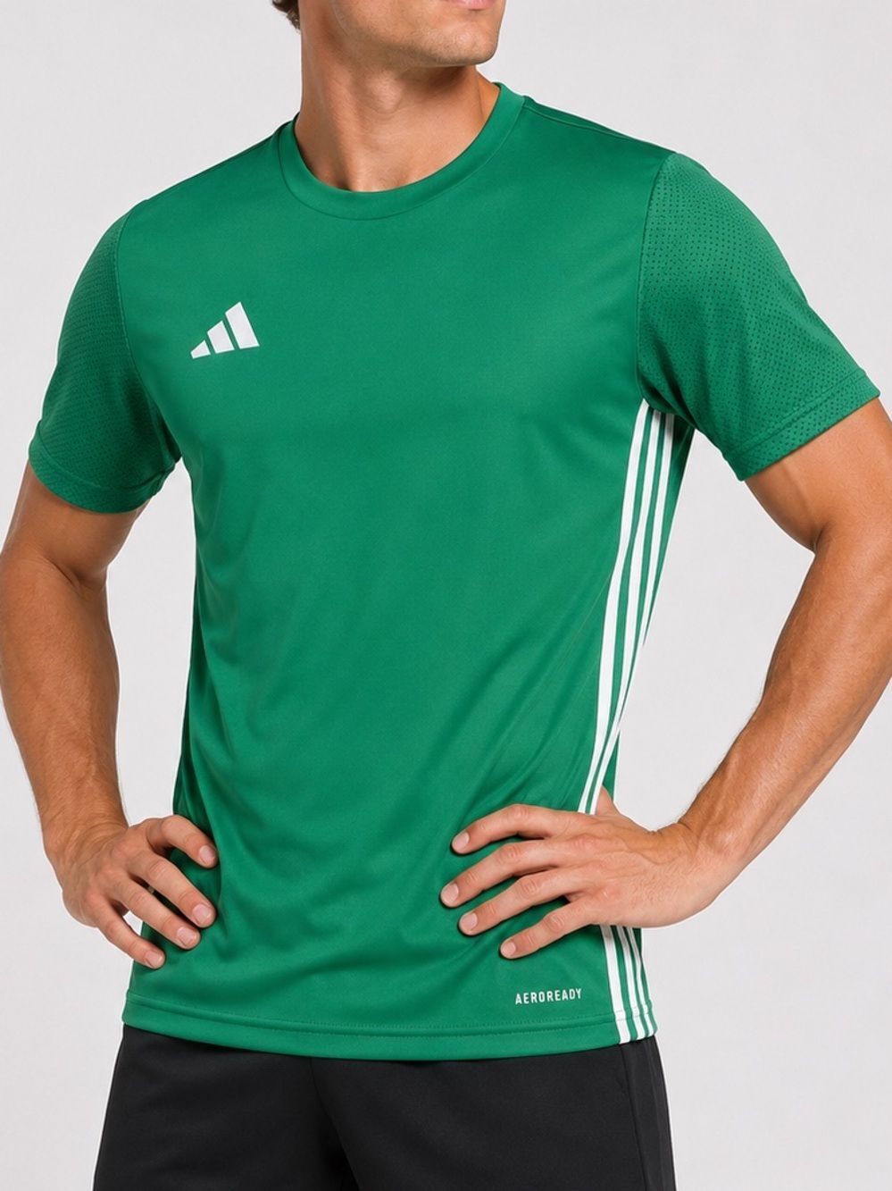 Adidas Tabela 23 Soccer Jersey AEROREADY Mesh Slim Fit Green White LT3 NEW